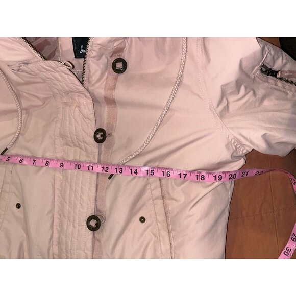 Sam Edelman Pink Outdoor Faux Fur Hooded Puffer Jacket Women's Size L - Picture 6 of 10